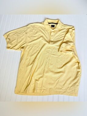 Haggar Golf Men's Light Yellow Polo Shirt